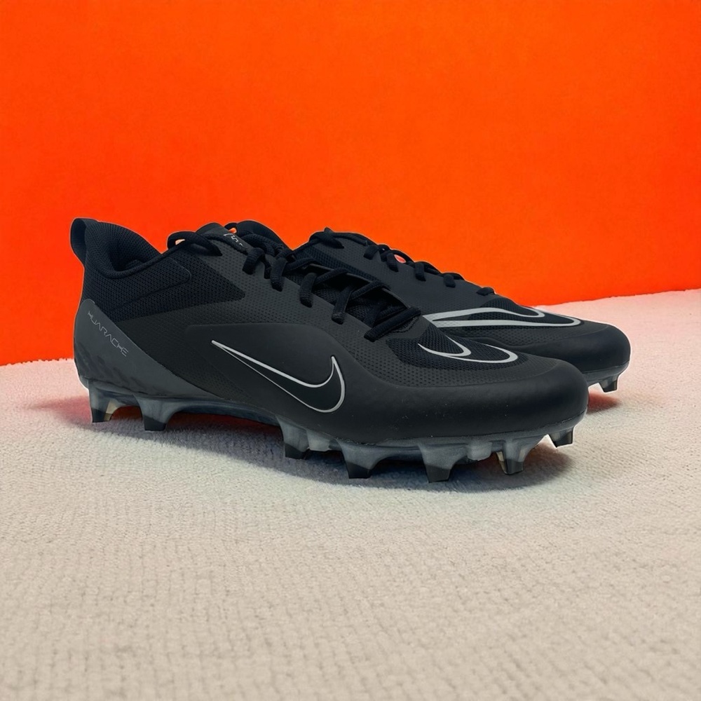 Nike Alpha Huarache 8 Pro Lacrosse Cleats CW4439-011‎ Men’s Size 14 Black NWOB